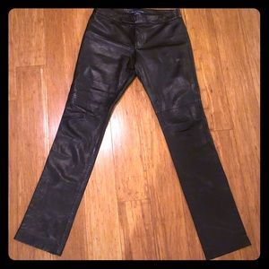 Ralph Lauren women’s Genuine Black Leather pants